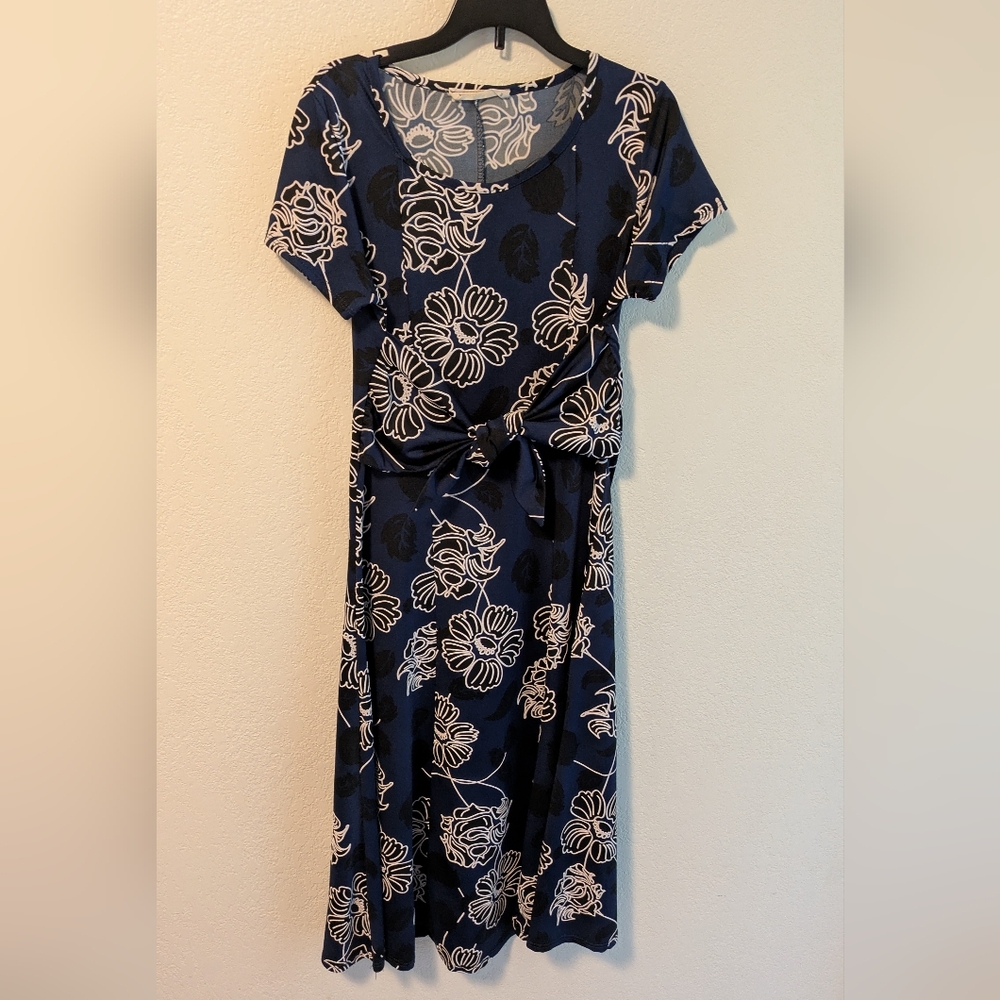 Tiffany & Grey Floral Blue Dress
